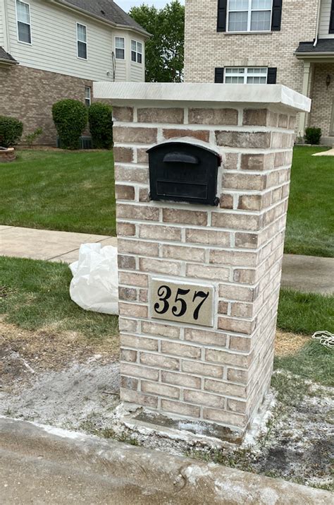 metal box for brick mailbox|brick mailbox replacement.